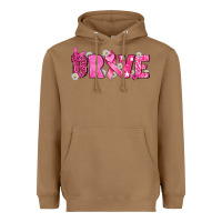 Toasted Coconut Breast Cancer Brave Heavyweight Hoodie - texasbilliewilder