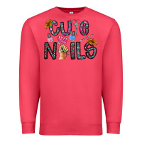 Cardinal cute nails Premium Sweatshirt - CowhideDigitalArt