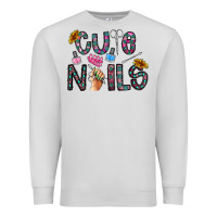 Dove Grey cute nails Premium Sweatshirt - CowhideDigitalArt