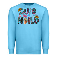 Ocean Blue cute nails Premium Sweatshirt - CowhideDigitalArt