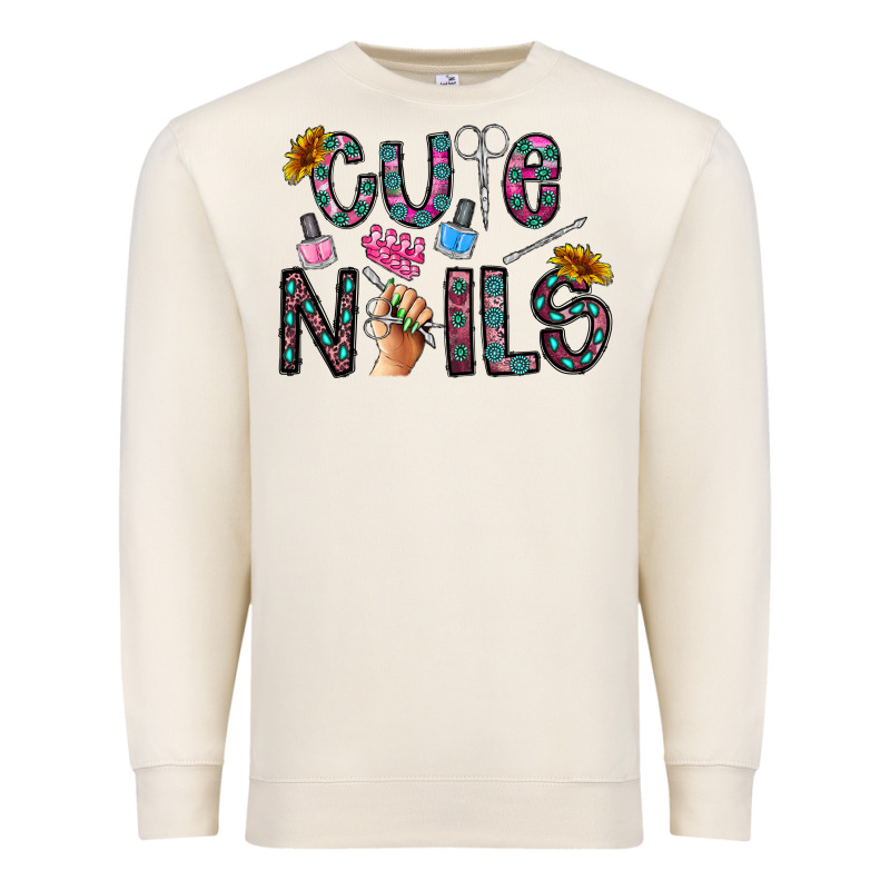 Cute Nails Premium Sweatshirt by CowhideDigitalArt | Teevron