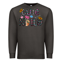 Smoke cute nails Premium Sweatshirt - CowhideDigitalArt