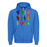 True Royal christmas glitter cactus Zipper Hoodie - Zillion Design Studio