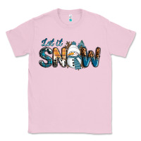 Bubblegum Pink Let It Snow Snowman Classic Tee - RanaPortraitStore