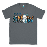 Charcoal Heather Let It Snow Snowman Classic Tee - RanaPortraitStore