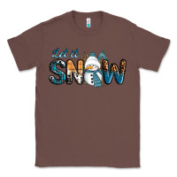 Chestnut Let It Snow Snowman Classic Tee - RanaPortraitStore