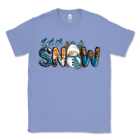 Colony Blue Let It Snow Snowman Classic Tee - RanaPortraitStore