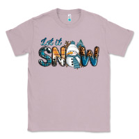 Lilac Let It Snow Snowman Classic Tee - RanaPortraitStore