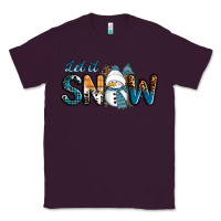 Plum Let It Snow Snowman Classic Tee - RanaPortraitStore