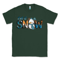 Sports Green Let It Snow Snowman Classic Tee - RanaPortraitStore