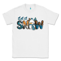 White Let It Snow Snowman Classic Tee - RanaPortraitStore