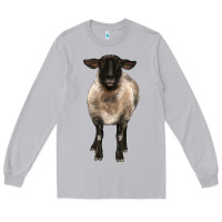 Moon Dust suffolk ewe front Long Sleeve Tee - BarkalooDesign