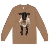 Toasted Coconut suffolk ewe front Long Sleeve Tee - BarkalooDesign
