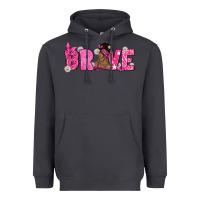 Smoke Breast Cancer Brave with Afro Woman Heavyweight Hoodie - texasbilliewilder