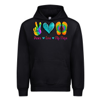 Black peace love flips flops Urban Hoodie - Jasminsmagicworld