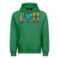 Emerald peace love flips flops Urban Hoodie - Jasminsmagicworld