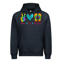 Navy peace love flips flops Urban Hoodie - Jasminsmagicworld