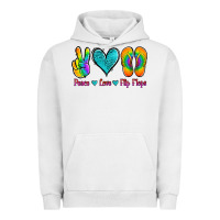 Pigment Lunar Rock peace love flips flops Urban Hoodie - Jasminsmagicworld