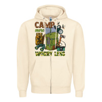 Sandshell camp more worry less Zipper Hoodie - texasbilliewilder