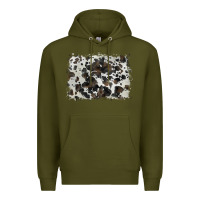 Army Green cowhide background Premium Hoodie - BarkalooDesign