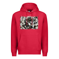Cardinal cowhide background Premium Hoodie - BarkalooDesign