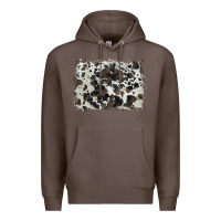Coffee cowhide background Premium Hoodie - BarkalooDesign