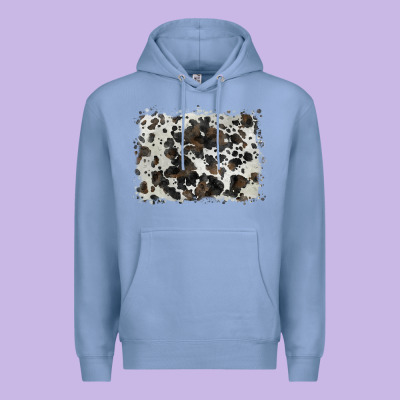 Cowhide Background Premium Hoodie Designed By Barkaloodesign