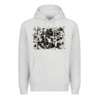 Dove Grey cowhide background Premium Hoodie - BarkalooDesign