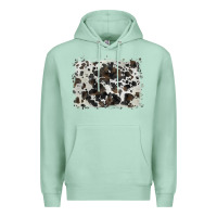 Seafoam cowhide background Premium Hoodie - BarkalooDesign