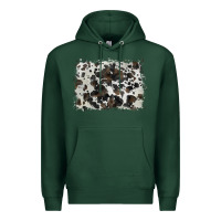Sports Green cowhide background Premium Hoodie - BarkalooDesign