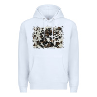 White cowhide background Premium Hoodie - BarkalooDesign