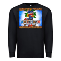 Black all American girl Premium Sweatshirt - HRA Design Shop