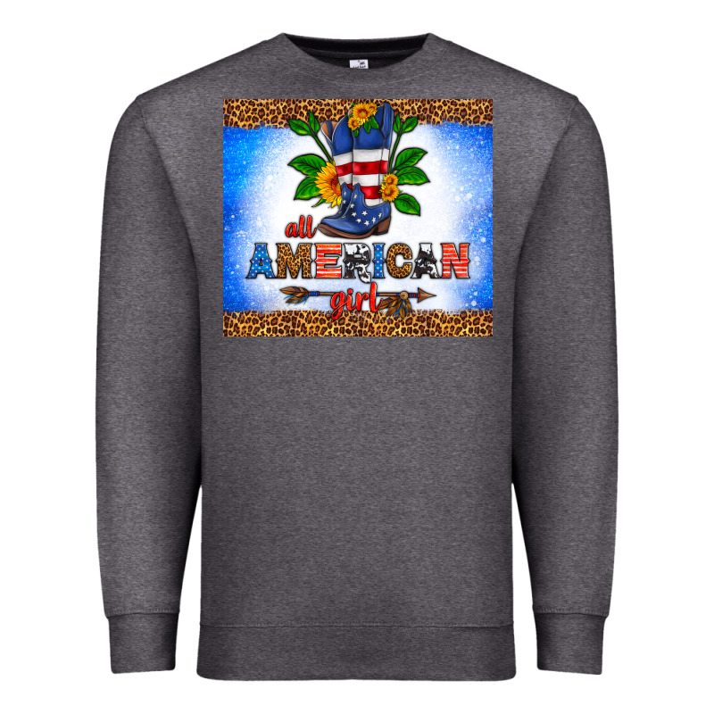 All American Girl Premium Sweatshirt by HRA Design Shop | Teevron