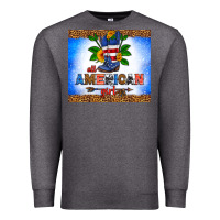 Charcoal Heather all American girl Premium Sweatshirt - HRA Design Shop