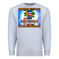 Heather Grey all American girl Premium Sweatshirt - HRA Design Shop