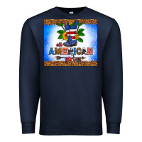 Navy all American girl Premium Sweatshirt - HRA Design Shop