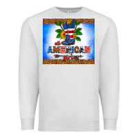 Oatmeal Heather all American girl Premium Sweatshirt - HRA Design Shop