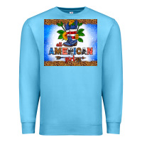 Ocean Blue all American girl Premium Sweatshirt - HRA Design Shop