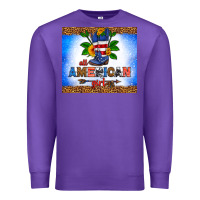 Purple all American girl Premium Sweatshirt - HRA Design Shop