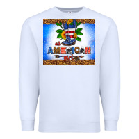 White all American girl Premium Sweatshirt - HRA Design Shop