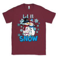 Burgundy Let It Snow Classic Tee - RanaPortraitStore