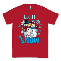 Red Let It Snow Classic Tee - RanaPortraitStore