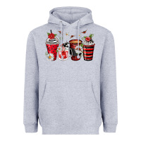 Heather Grey ladybug coffee cups Heavyweight Hoodie - Zillion Design Studio