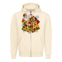 Sandshell christmas cassette tapes Zipper Hoodie - Zillion Design Studio