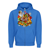 True Royal christmas cassette tapes Zipper Hoodie - Zillion Design Studio