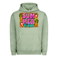 Pigment Oil Green summer vibes leopard background Urban Hoodie - Jasminsmagicworld