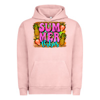 Pigment Salmon summer vibes leopard background Urban Hoodie - Jasminsmagicworld