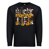 Black nurse life Premium Sweatshirt - FaDigitalArtStudio