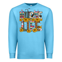 Ocean Blue nurse life Premium Sweatshirt - FaDigitalArtStudio