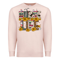 Pale Pink nurse life Premium Sweatshirt - FaDigitalArtStudio